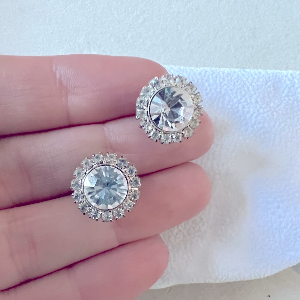 Gorgeous Rhinestone Circle Earrings